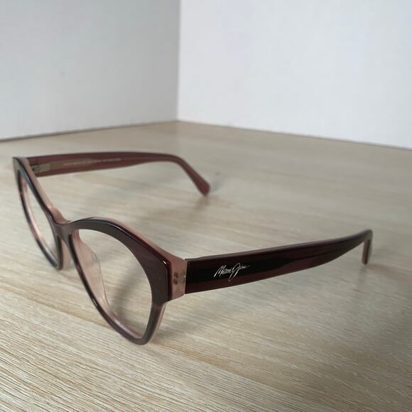 Maui Jim Kila MJ819-13C Sunglasses Plum Dusty Rose FRAMES ONLY 54.5-19-140 Italy main image 4